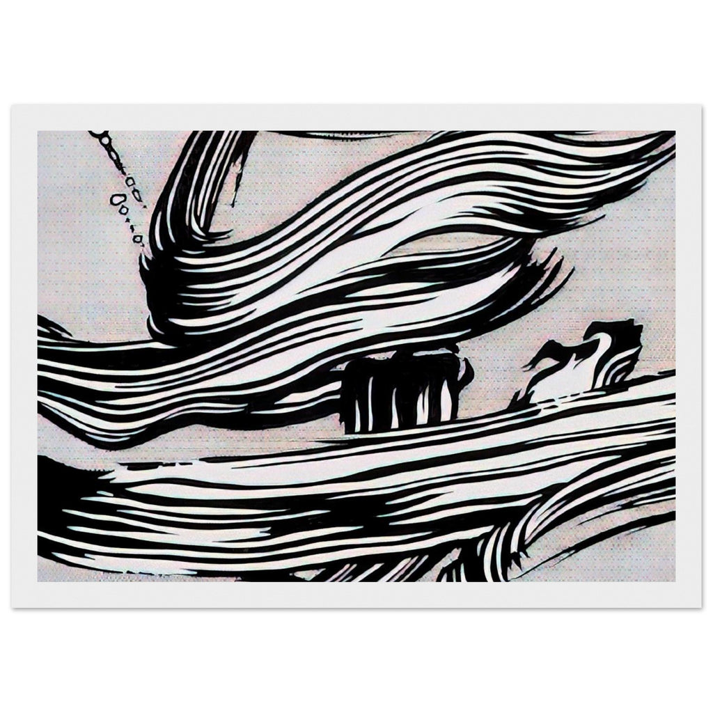 BRUSHSTROKES 1968 Framed Poster | Roy Lichtenstein Framed Prints Wall Art | Roy Lichtenstein Shop