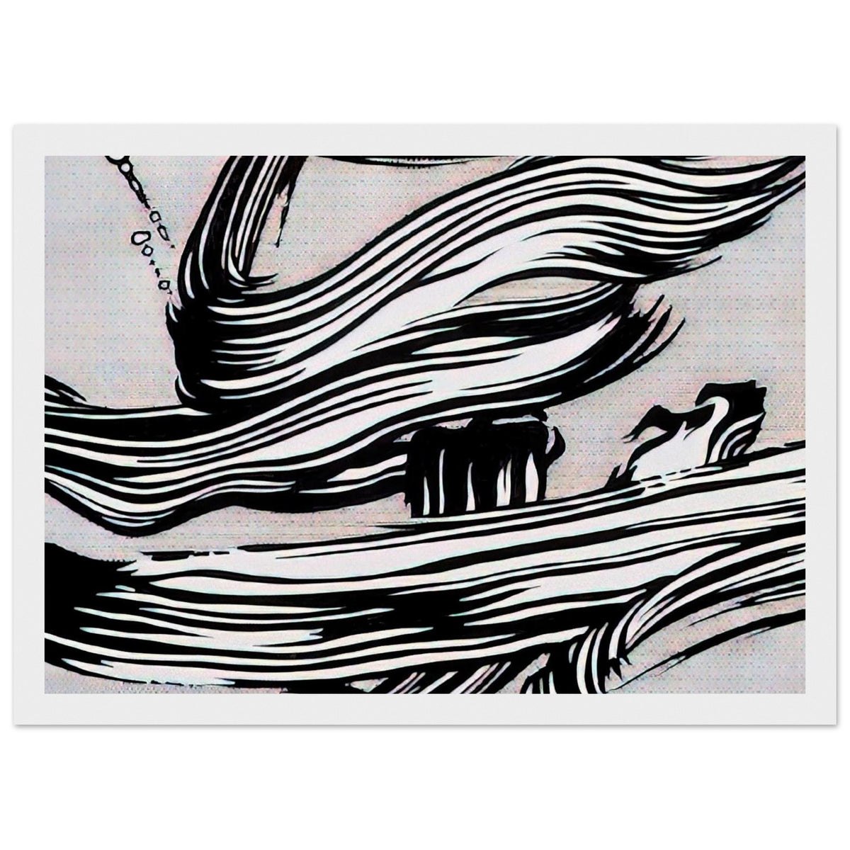 BRUSHSTROKES 1968 Framed Poster | Roy Lichtenstein Framed Prints Wall Art | Roy Lichtenstein Shop