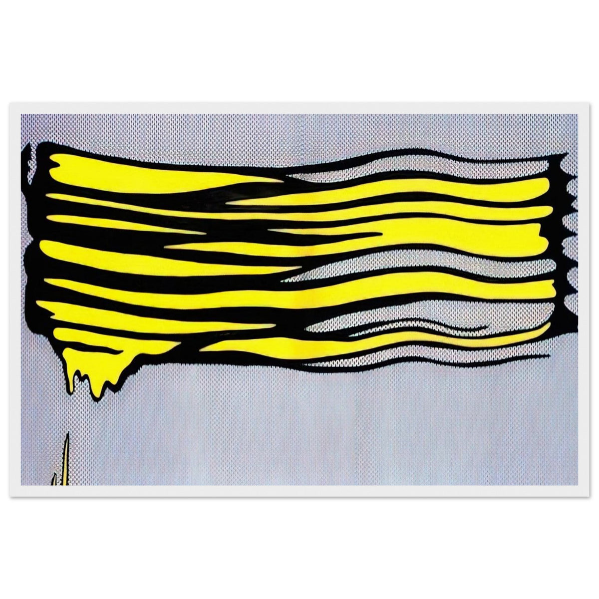 YELLOW BRUSHSTROKE II 1965 Framed Poster | Roy Lichtenstein Framed Prints Wall Art | Roy Lichtenstein Shop