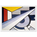 MODERN PAINTING WITH WEDGE 1967 Framed Poster | Roy Lichtenstein Framed Prints Wall Art | Roy Lichtenstein Shop