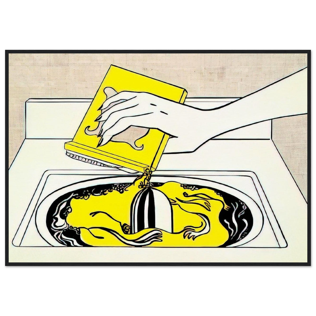 WASHING MACHINE 1961 Framed Poster | Roy Lichtenstein Framed Prints Wall Art | Roy Lichtenstein Shop