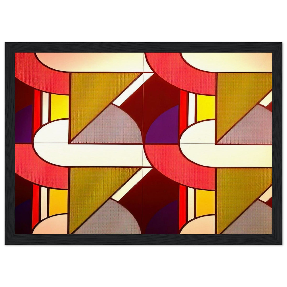 MODULAR PAINTING WITH FOUR PANELS 2 1969 Framed Poster | Roy Lichtenstein Framed Prints Wall Art | Roy Lichtenstein Shop