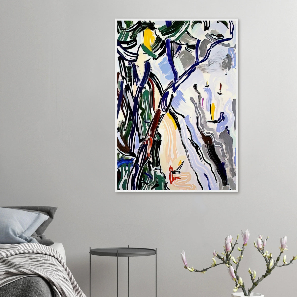 SAILBOATS 1985 Framed Poster | Roy Lichtenstein Framed Prints Wall Art | Roy Lichtenstein Shop