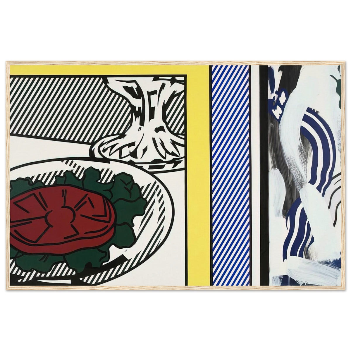 TOMATO AND ABSTRACTION 1982 Framed Poster | Roy Lichtenstein Framed Prints Wall Art | Roy Lichtenstein Shop