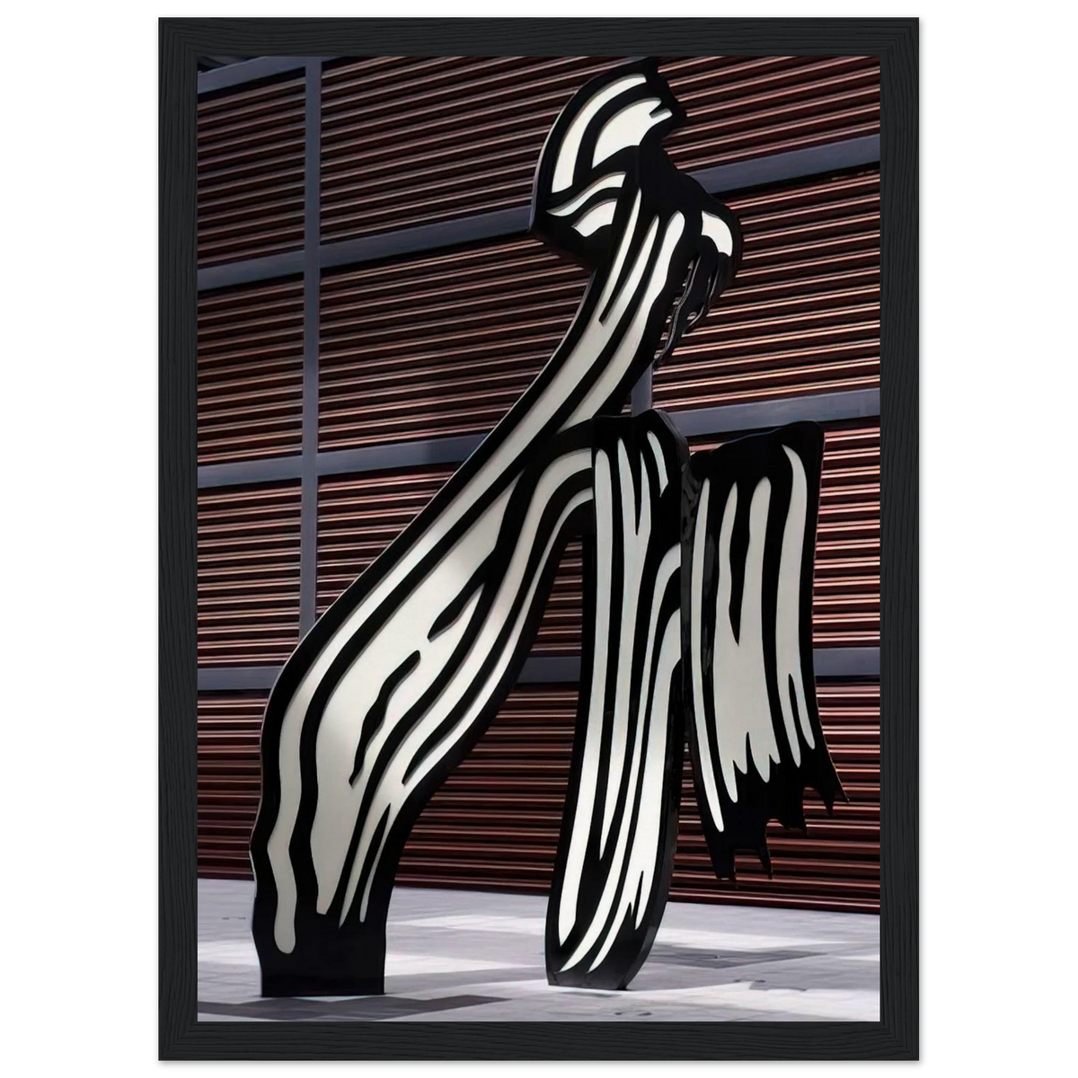 BRUSHSTROKE 1996 Framed Poster | Roy Lichtenstein Framed Prints Wall Art | Roy Lichtenstein Shop