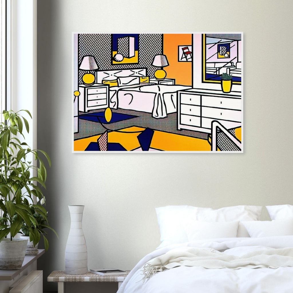 INTERIOR WITH MOBILE 1992 Framed Poster | Roy Lichtenstein Framed Prints Wall Art | Roy Lichtenstein Shop