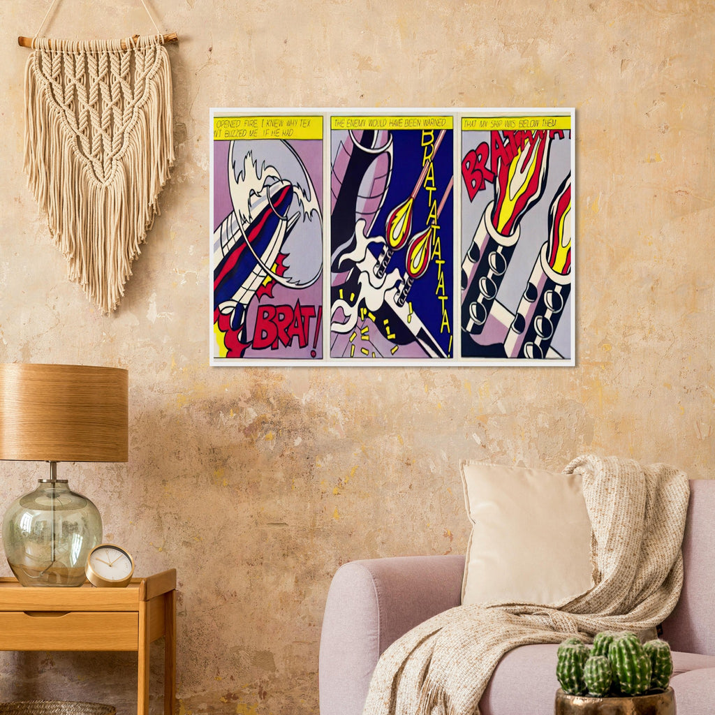 AS I OPENED FIRE 1964 Framed Poster | Roy Lichtenstein Framed Prints Wall Art | Roy Lichtenstein Shop