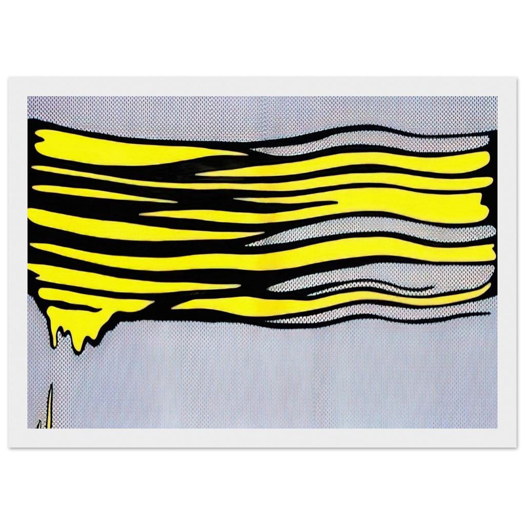 YELLOW BRUSHSTROKE II 1965 Framed Poster | Roy Lichtenstein Framed Prints Wall Art | Roy Lichtenstein Shop