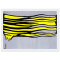 YELLOW BRUSHSTROKE II 1965 Framed Poster | Roy Lichtenstein Framed Prints Wall Art | Roy Lichtenstein Shop