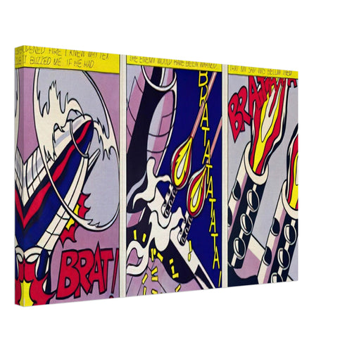 AS I OPENED FIRE 1964 Canvas | Roy Lichtenstein Canvas | Roy Lichtenstein Shop