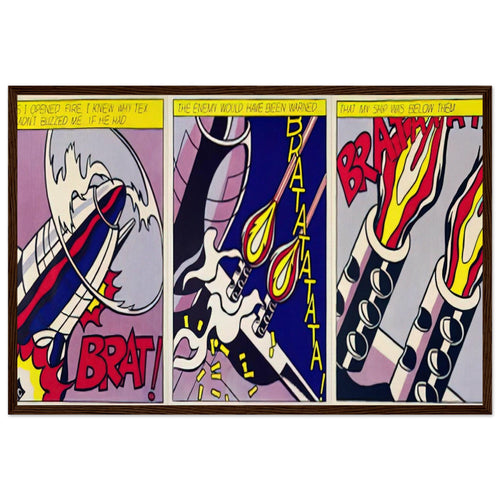 AS I OPENED FIRE 1964 Framed Poster | Roy Lichtenstein Framed Prints Wall Art | Roy Lichtenstein Shop