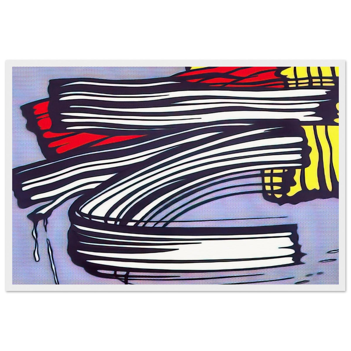 LITTLE BIG PAINTING 1965 Framed Poster | Roy Lichtenstein Framed Prints Wall Art | Roy Lichtenstein Shop