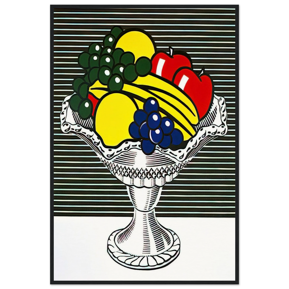 STILL LIFE WITH CRYSTAL BOWL 1973 Framed Poster | Roy Lichtenstein Framed Prints Wall Art | Roy Lichtenstein Shop