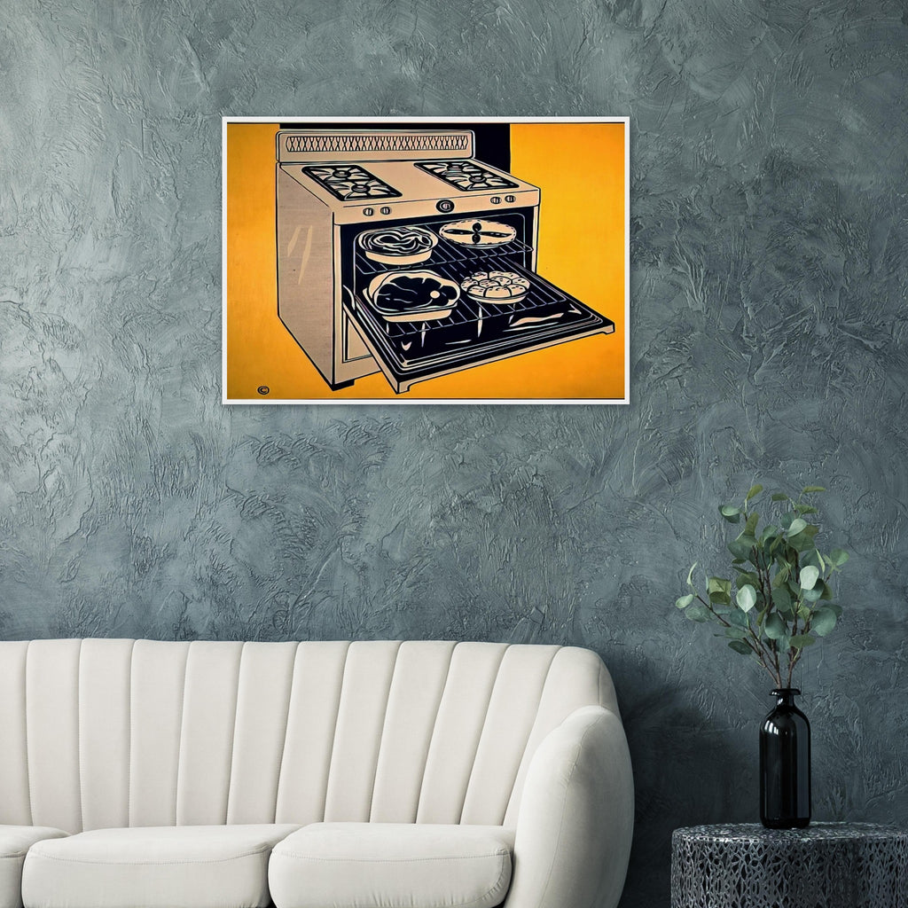 KITCHEN RANGE 1962 Framed Poster | Roy Lichtenstein Framed Prints Wall Art | Roy Lichtenstein Shop