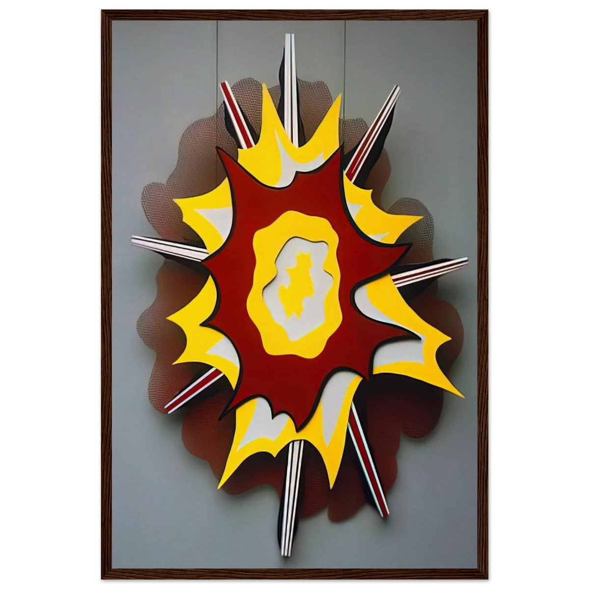 EXPLOSION I 1965 Framed Poster | Roy Lichtenstein Framed Prints Wall Art | Roy Lichtenstein Shop