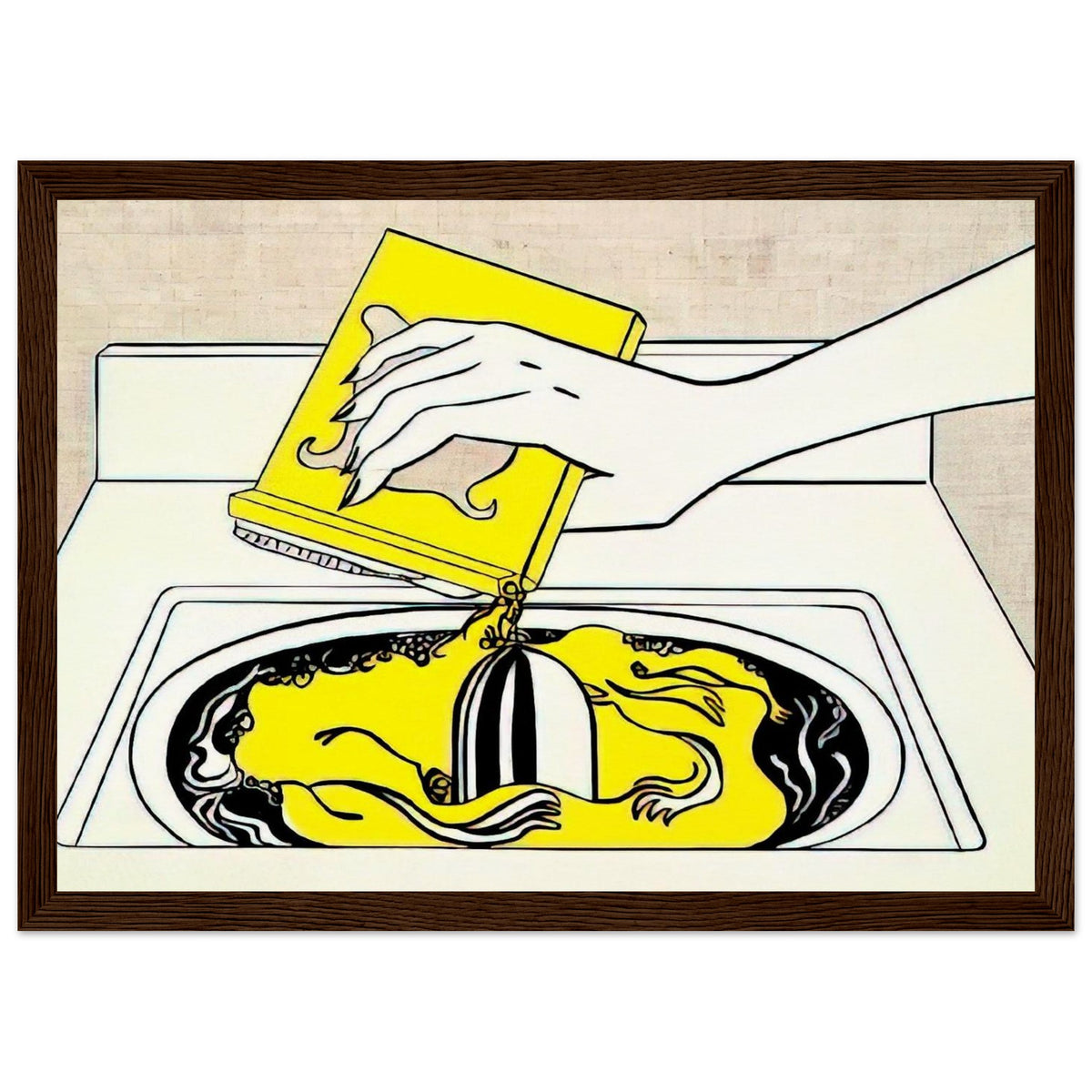 WASHING MACHINE 1961 Framed Poster | Roy Lichtenstein Framed Prints Wall Art | Roy Lichtenstein Shop