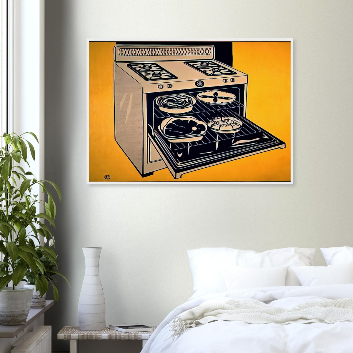 KITCHEN RANGE 1962 Framed Poster | Roy Lichtenstein Framed Prints Wall Art | Roy Lichtenstein Shop