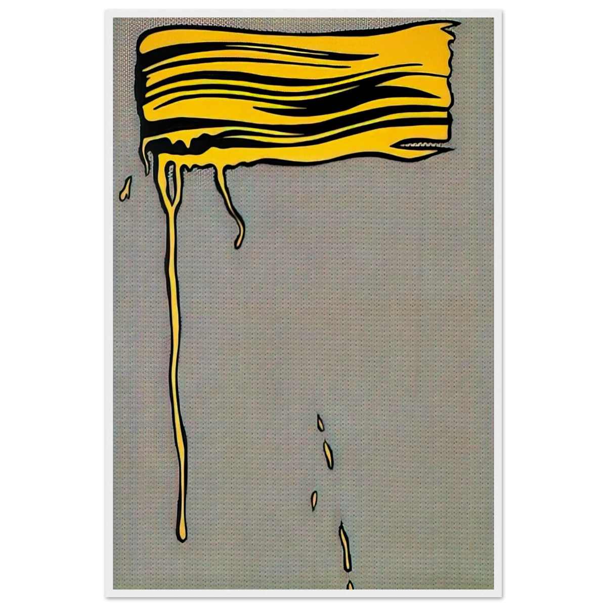 YELLOW BRUSHSTROKE I 1965 Framed Poster | Roy Lichtenstein Framed Prints Wall Art | Roy Lichtenstein Shop