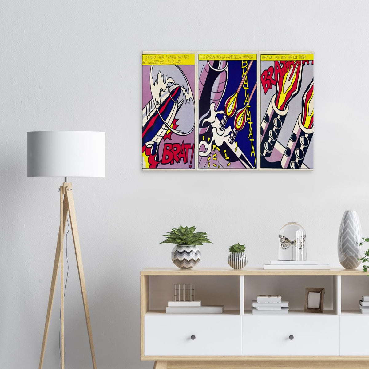 AS I OPENED FIRE 1964 Canvas | Roy Lichtenstein Canvas | Roy Lichtenstein Shop