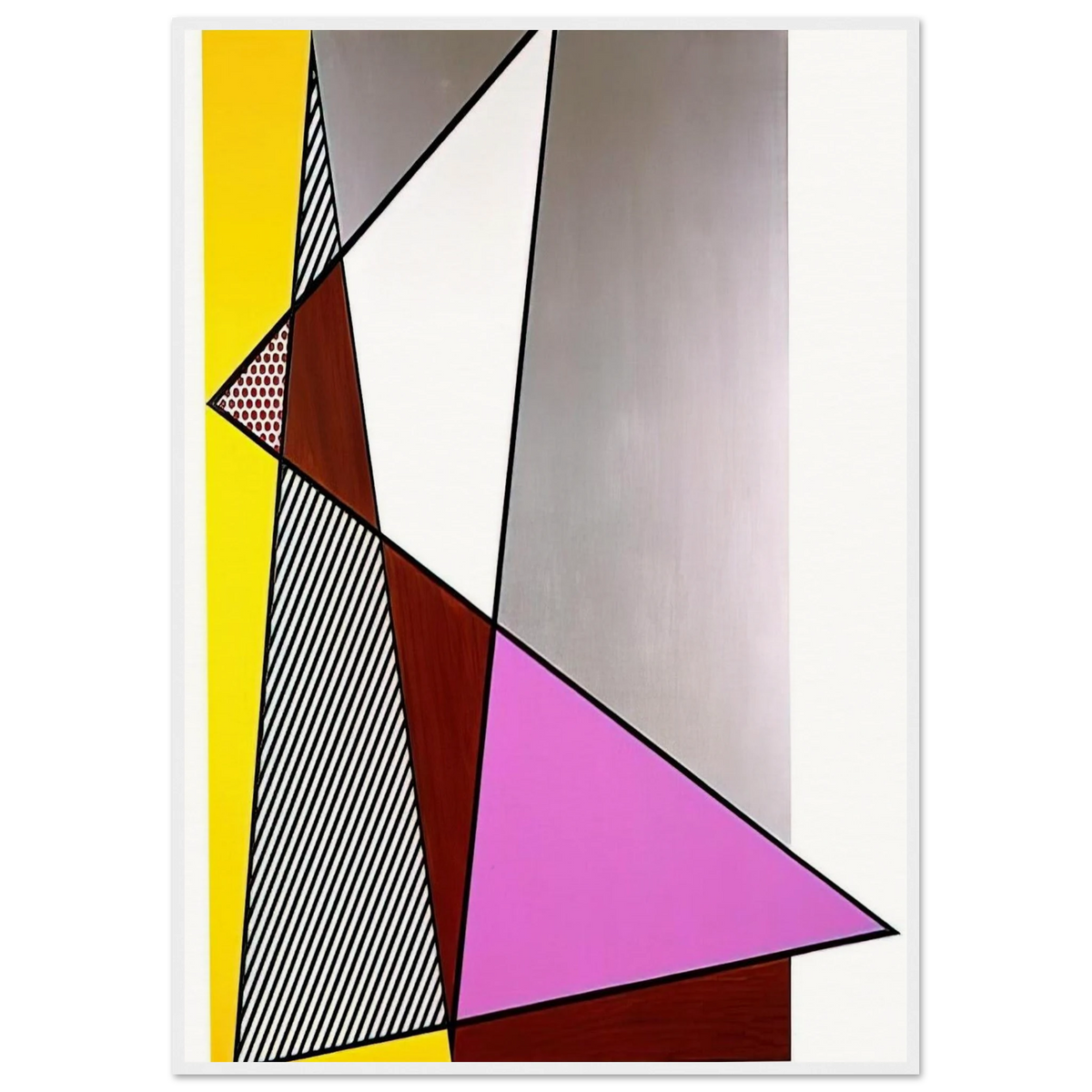 IMPERFECT PAINTING 1986 Framed Poster | Roy Lichtenstein Framed Prints Wall Art | Roy Lichtenstein Shop