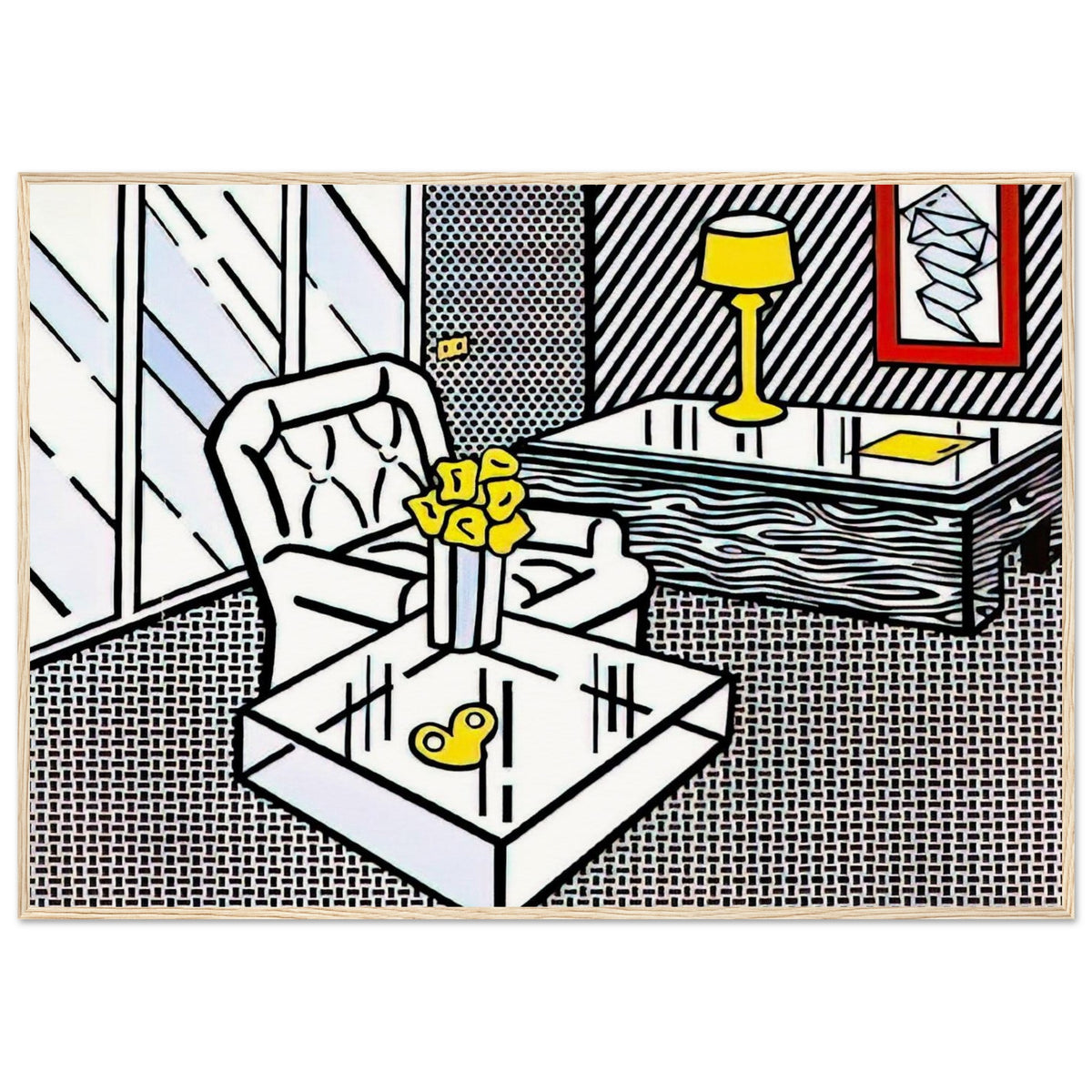 THE DEN 1990 Framed Poster | Roy Lichtenstein Framed Prints Wall Art | Roy Lichtenstein Shop