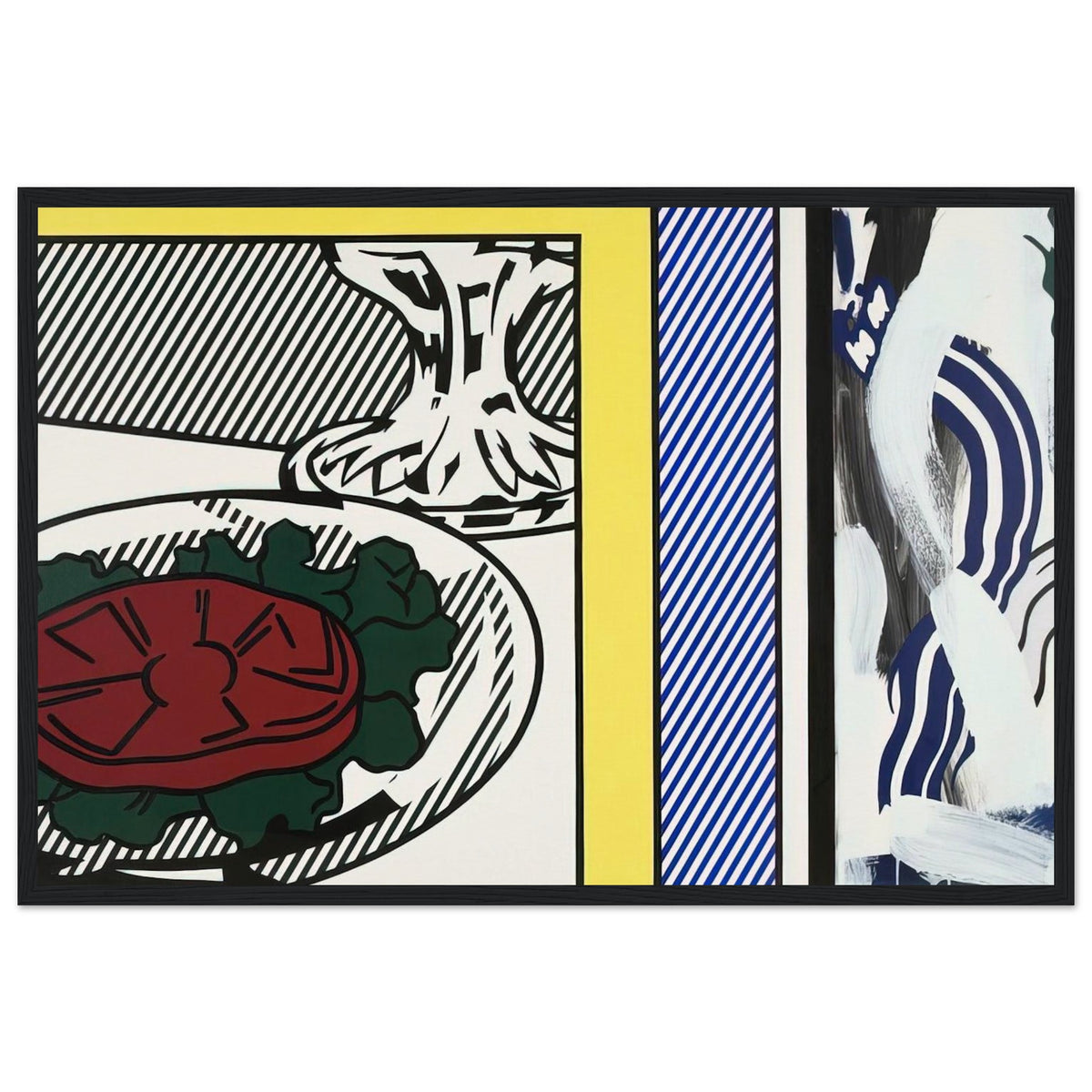 TOMATO AND ABSTRACTION 1982 Framed Poster | Roy Lichtenstein Framed Prints Wall Art | Roy Lichtenstein Shop
