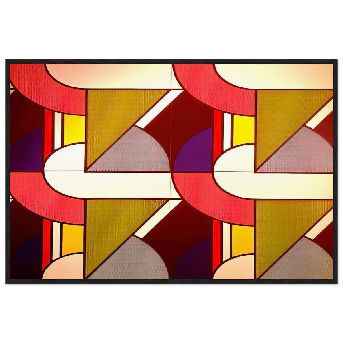 MODULAR PAINTING WITH FOUR PANELS 2 1969 Framed Poster | Roy Lichtenstein Framed Prints Wall Art | Roy Lichtenstein Shop