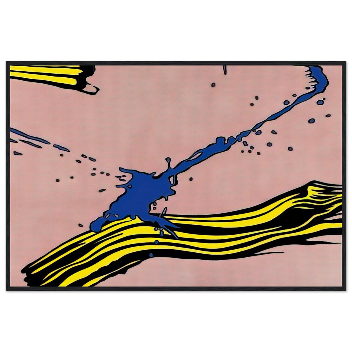 BRUSHSTROKE WITH SPATTER 1966 Framed Poster | Roy Lichtenstein Framed Prints Wall Art | Roy Lichtenstein Shop