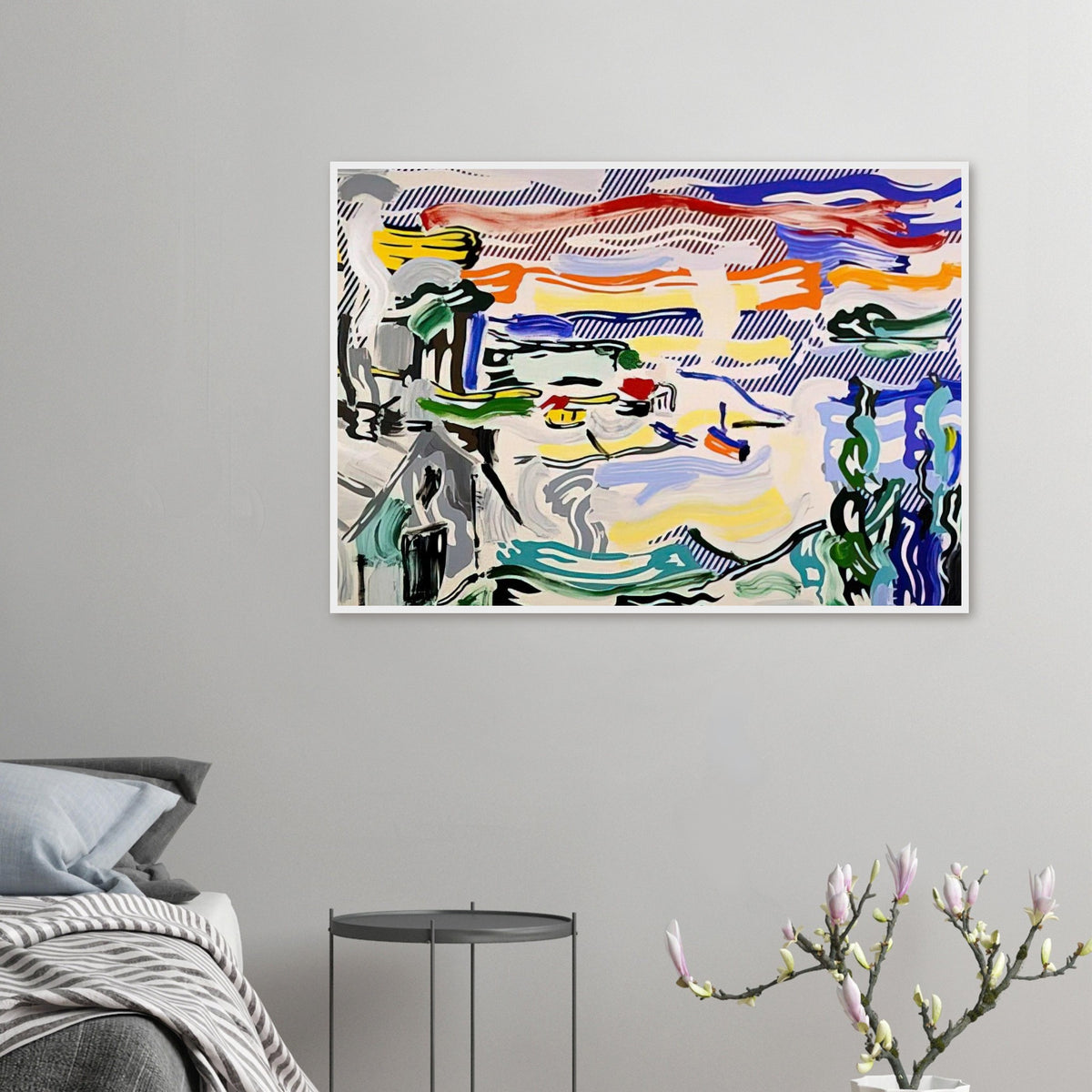 COAST VILLAGE 1987 Framed Poster | Roy Lichtenstein Framed Prints Wall Art | Roy Lichtenstein Shop