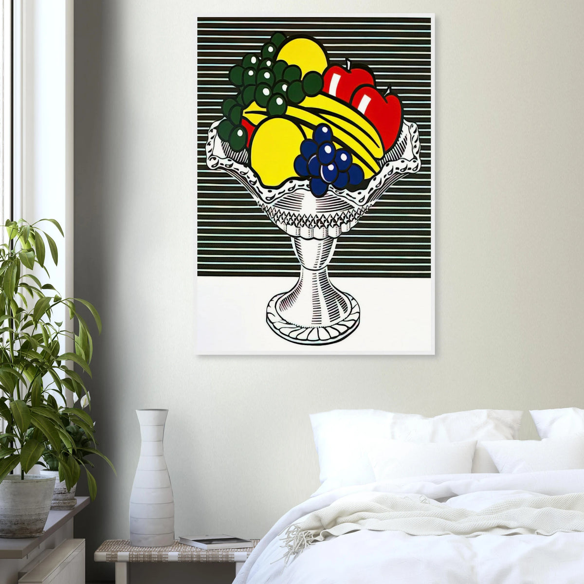 STILL LIFE WITH CRYSTAL BOWL 1973 Framed Poster | Roy Lichtenstein Framed Prints Wall Art | Roy Lichtenstein Shop
