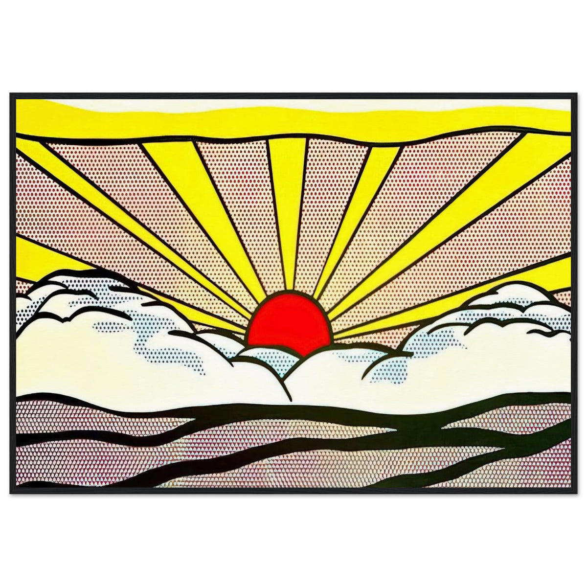 SUNRISE 1965 Framed Poster | Roy Lichtenstein Framed Prints Wall Art | Roy Lichtenstein Shop