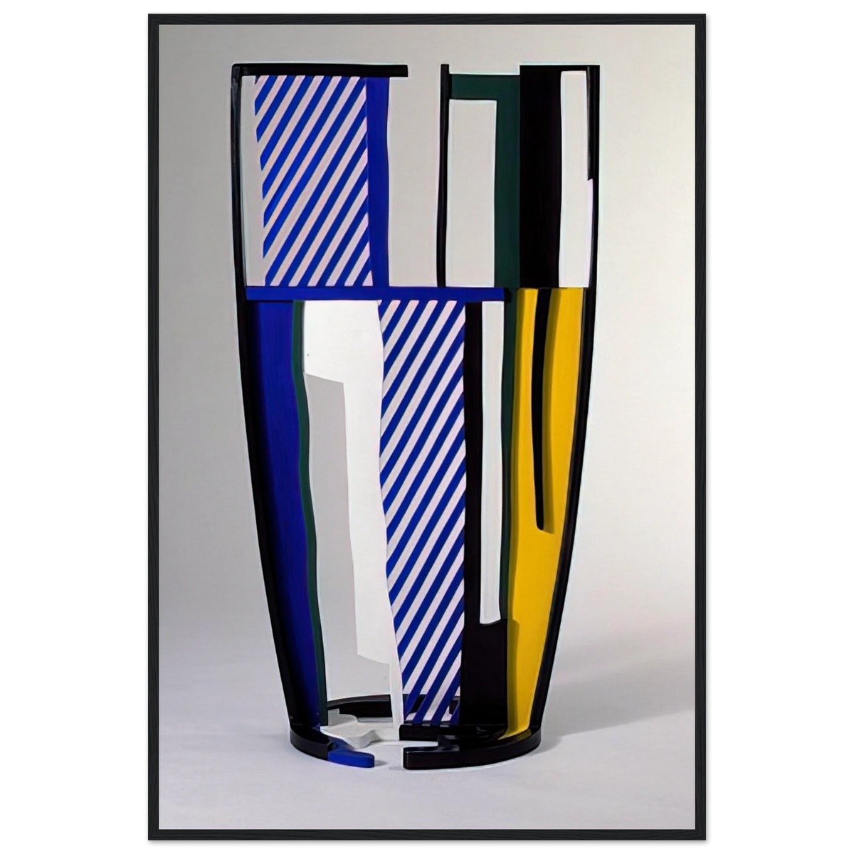 GLASS IV 1977 Framed Poster | Roy Lichtenstein Framed Prints Wall Art | Roy Lichtenstein Shop