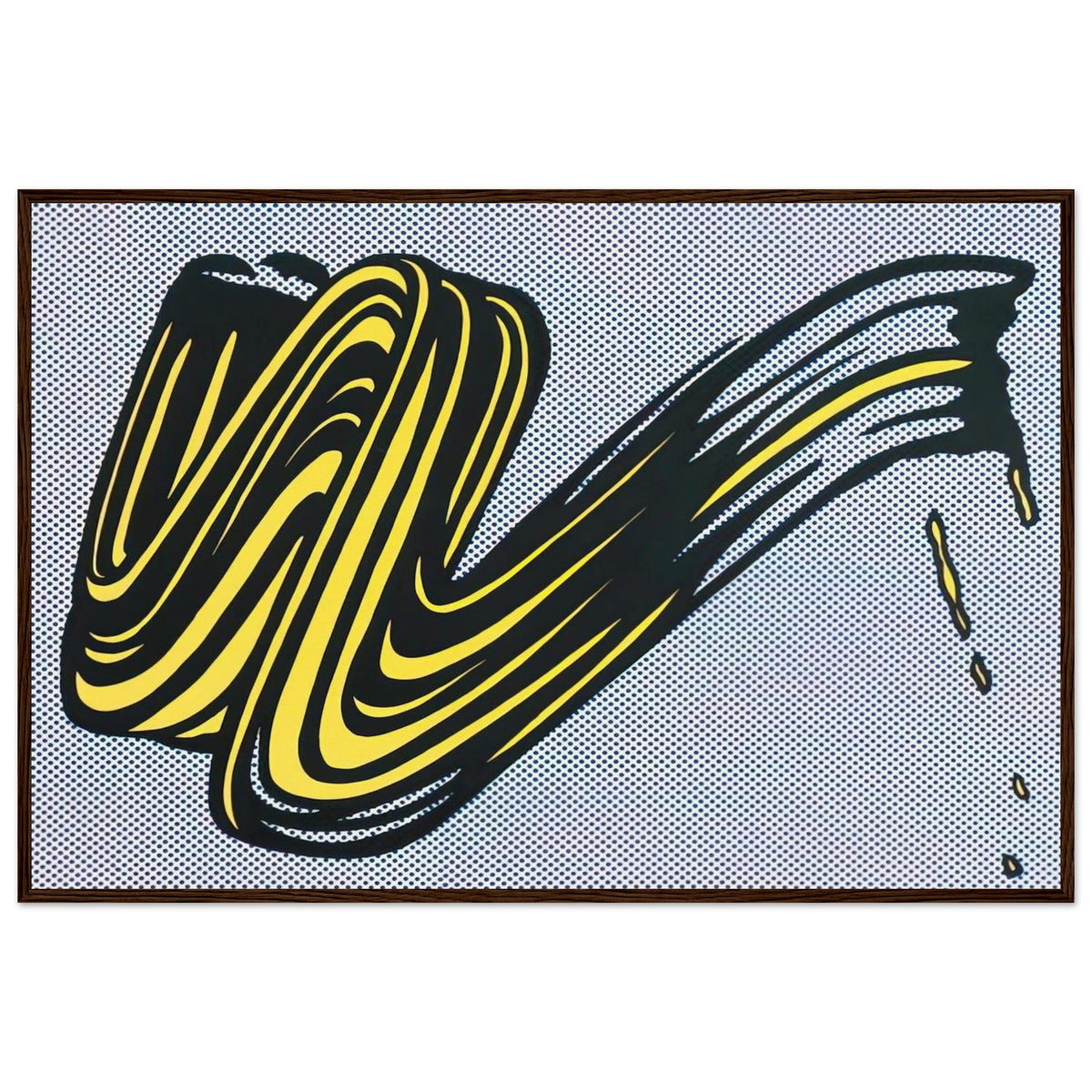 BRUSHSTROKE 1965 0 Framed Poster | Roy Lichtenstein Framed Prints Wall Art | Roy Lichtenstein Shop