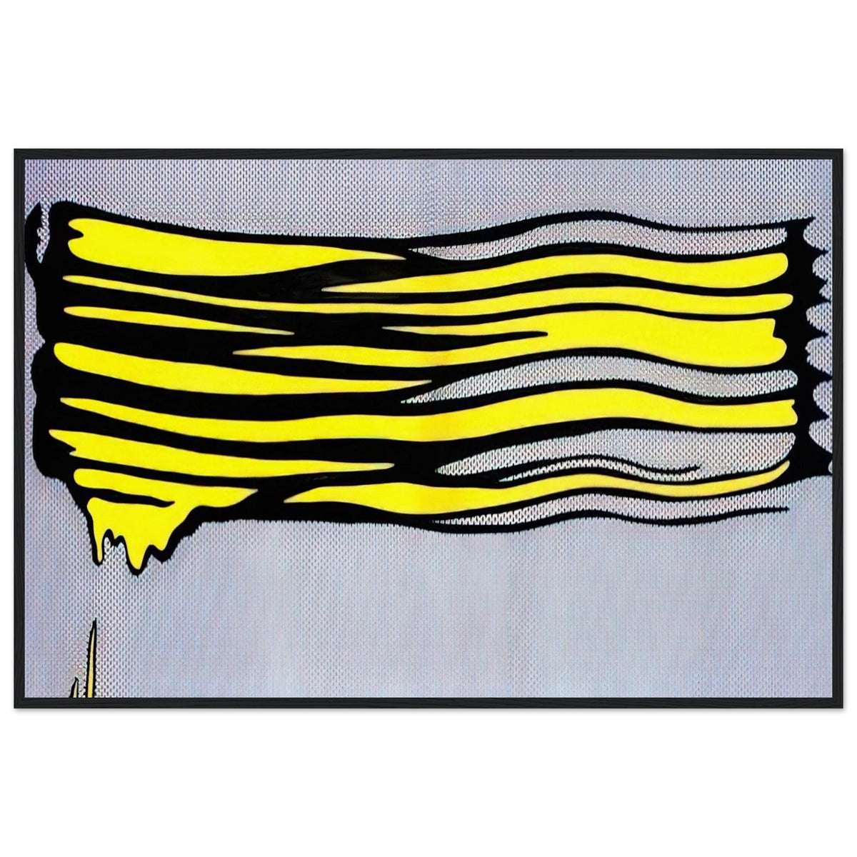 YELLOW BRUSHSTROKE II 1965 Framed Poster | Roy Lichtenstein Framed Prints Wall Art | Roy Lichtenstein Shop
