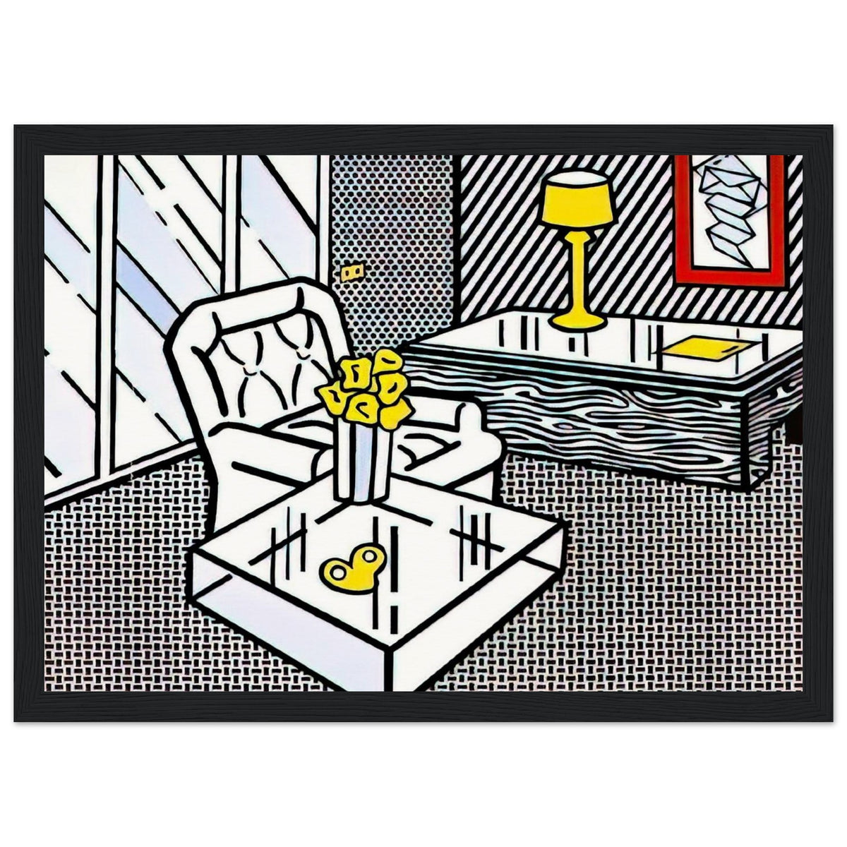 THE DEN 1990 Framed Poster | Roy Lichtenstein Framed Prints Wall Art | Roy Lichtenstein Shop