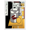 STILL LIFE WITH GOLDFISH 1974 Framed Poster | Roy Lichtenstein Framed Prints Wall Art | Roy Lichtenstein Shop
