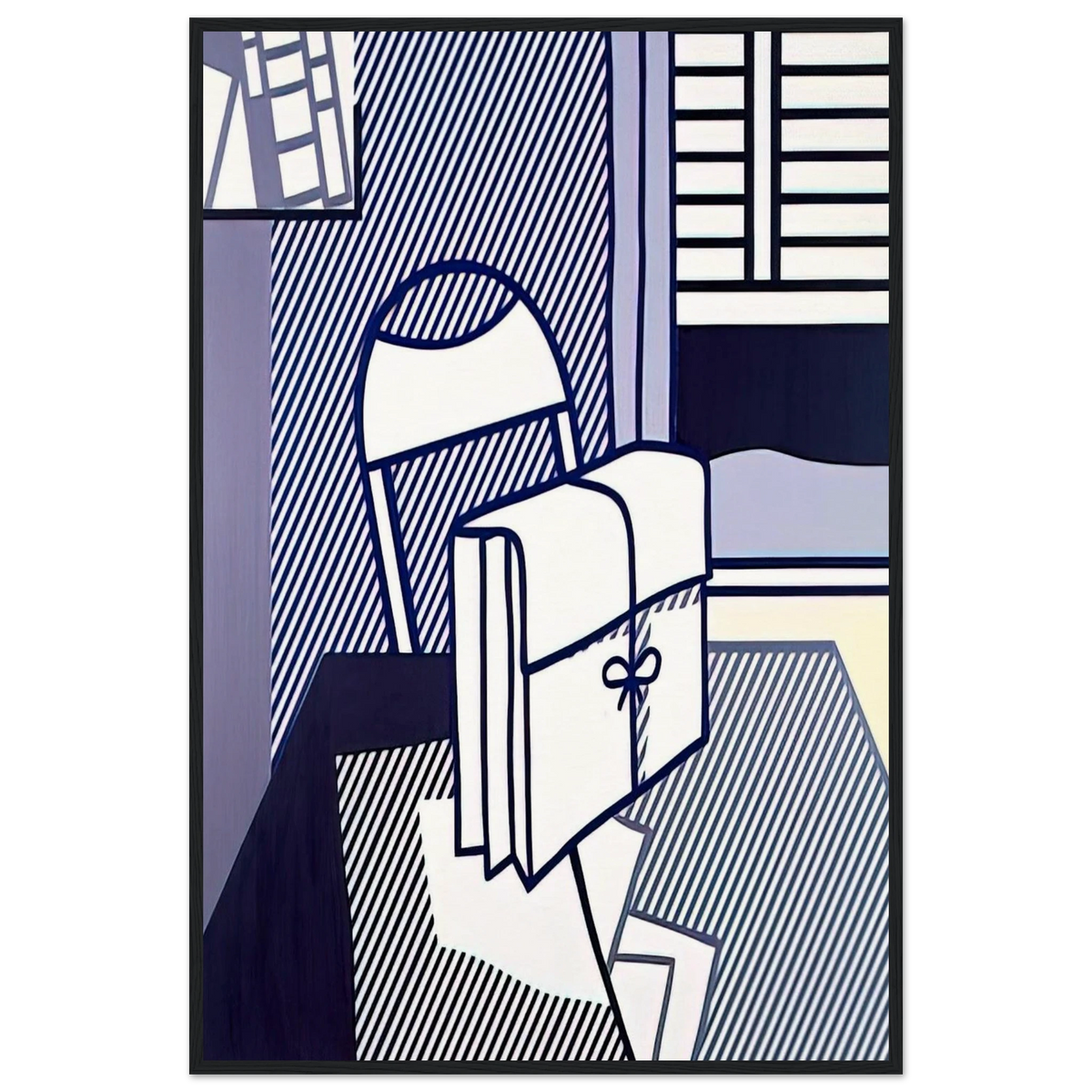 STILL LIFE WITH DOSSIER 1976 Framed Poster | Roy Lichtenstein Framed Prints Wall Art | Roy Lichtenstein Shop