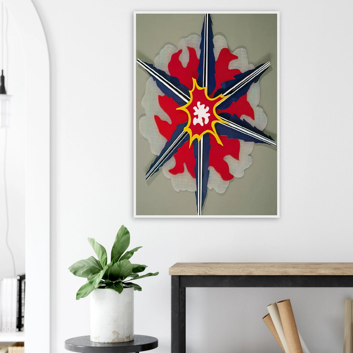 WALL EXPLOSION II 1965 Framed Poster | Roy Lichtenstein Framed Prints Wall Art | Roy Lichtenstein Shop