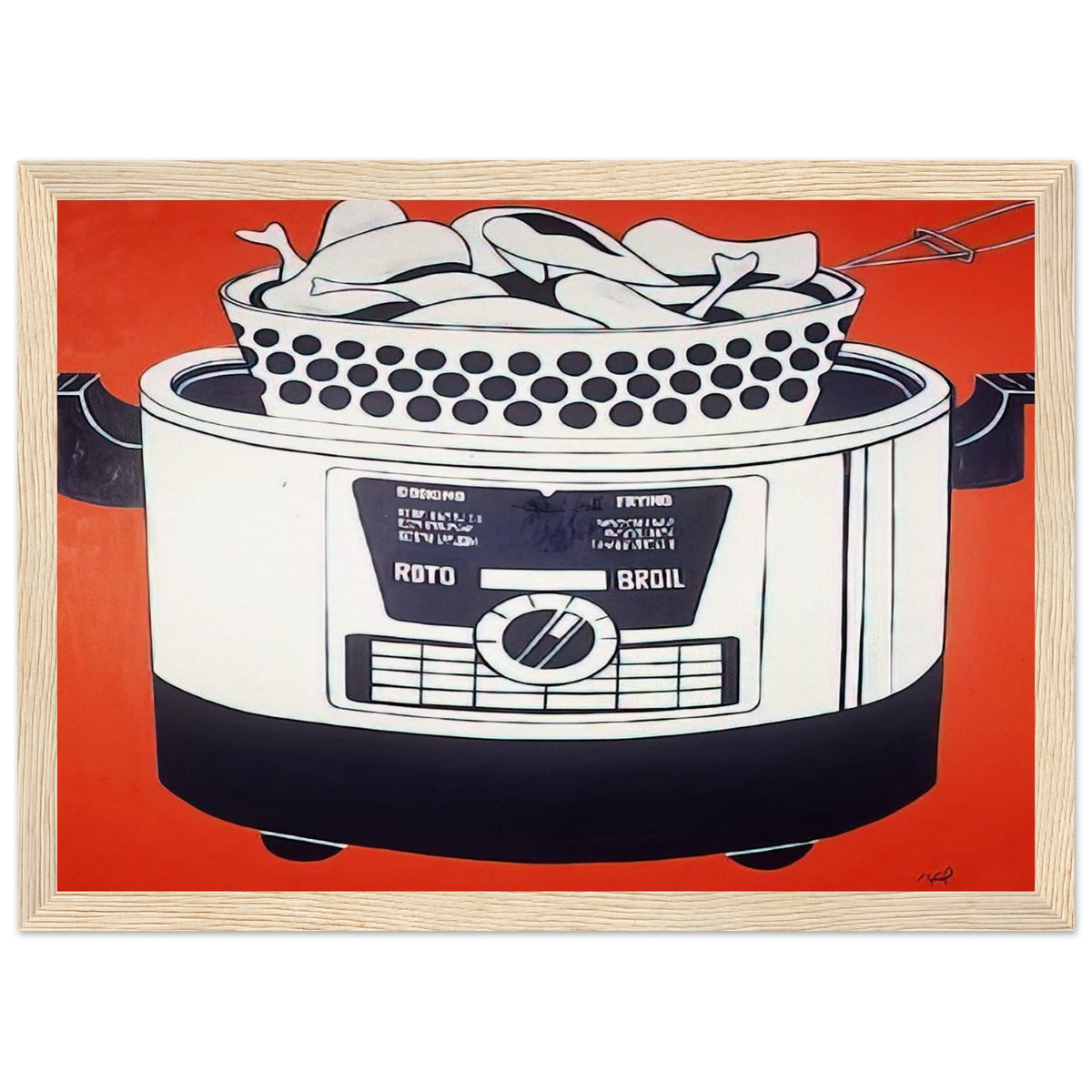 ROTO BROIL 1961 Framed Poster | Roy Lichtenstein Framed Prints Wall Art | Roy Lichtenstein Shop