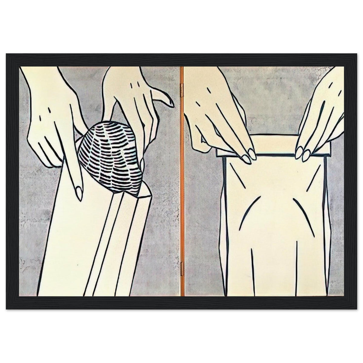 BREAD IN BAG 1961 Framed Poster | Roy Lichtenstein Framed Prints Wall Art | Roy Lichtenstein Shop