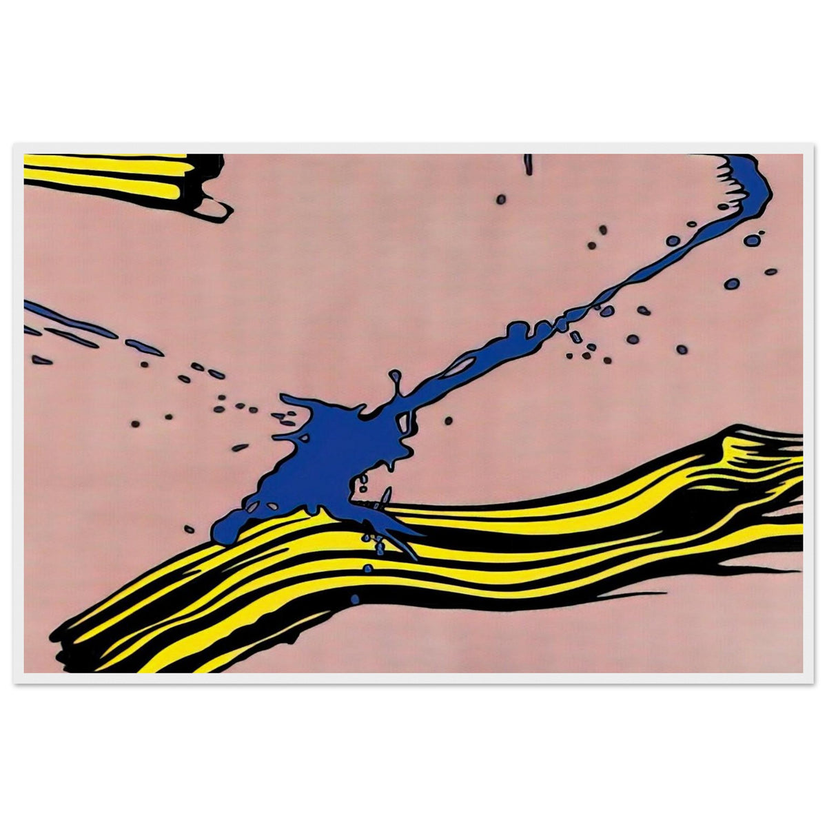 BRUSHSTROKE WITH SPATTER 1966 Framed Poster | Roy Lichtenstein Framed Prints Wall Art | Roy Lichtenstein Shop