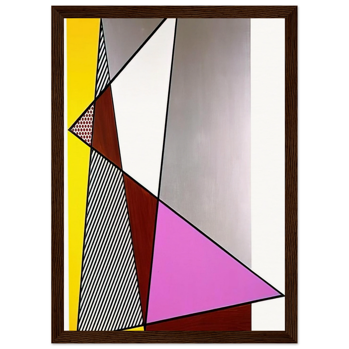 IMPERFECT PAINTING 1986 Framed Poster | Roy Lichtenstein Framed Prints Wall Art | Roy Lichtenstein Shop