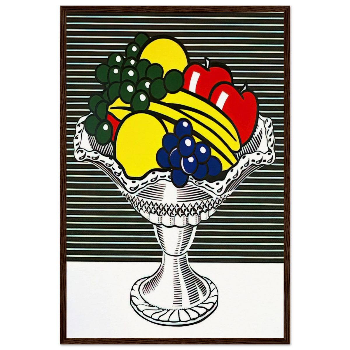 STILL LIFE WITH CRYSTAL BOWL 1973 Framed Poster | Roy Lichtenstein Framed Prints Wall Art | Roy Lichtenstein Shop