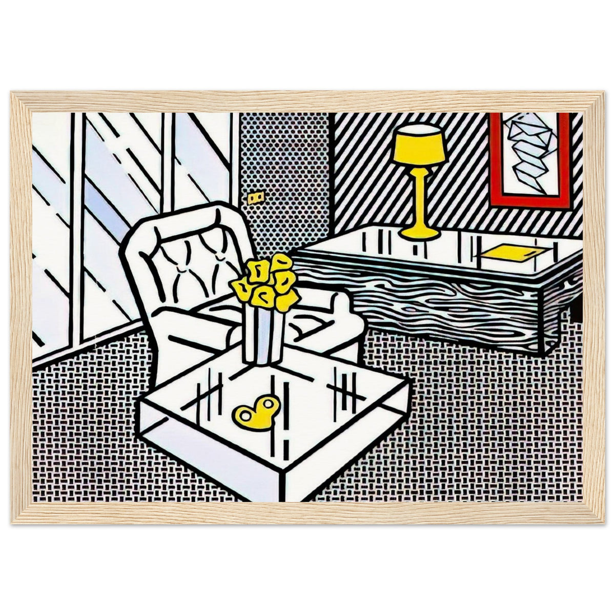 THE DEN 1990 Framed Poster | Roy Lichtenstein Framed Prints Wall Art | Roy Lichtenstein Shop