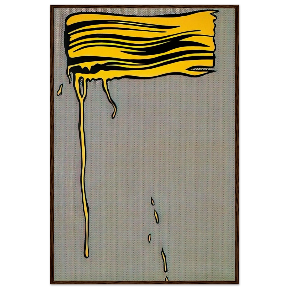 YELLOW BRUSHSTROKE I 1965 Framed Poster | Roy Lichtenstein Framed Prints Wall Art | Roy Lichtenstein Shop