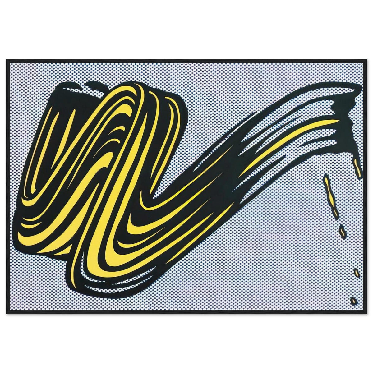 BRUSHSTROKE 1965 0 Framed Poster | Roy Lichtenstein Framed Prints Wall Art | Roy Lichtenstein Shop