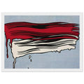 RED AND WHITE BRUSHSTROKES 1965 Framed Poster | Roy Lichtenstein Framed Prints Wall Art | Roy Lichtenstein Shop