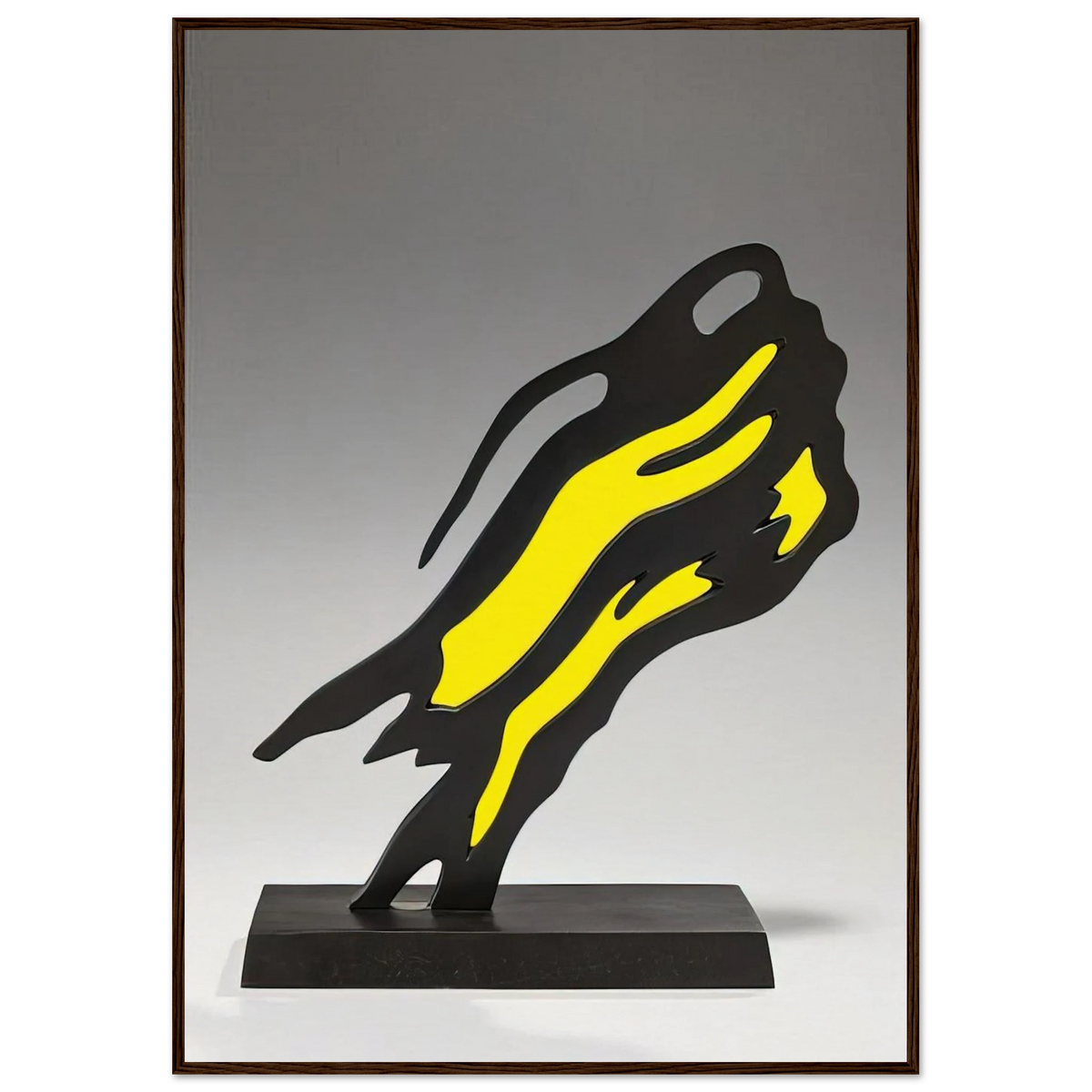 WEISMAN AWARD YELLOW BRUSHSTROKE 1991 Framed Poster | Roy Lichtenstein Framed Prints Wall Art | Roy Lichtenstein Shop