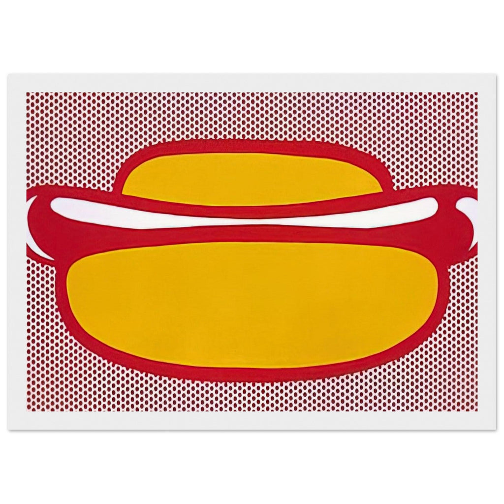 HOT DOG 1964 Framed Poster | Roy Lichtenstein Framed Prints Wall Art | Roy Lichtenstein Shop