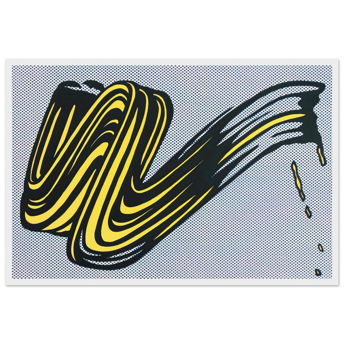 BRUSHSTROKE 1965 0 Framed Poster | Roy Lichtenstein Framed Prints Wall Art | Roy Lichtenstein Shop